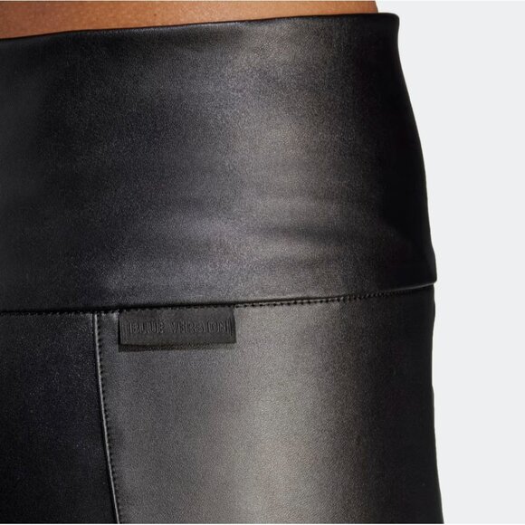 Adidas Blue Version IB4543 Faux Leather Stirrups Legging Black ( S ) - Picture 7 of 15